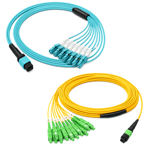 MPO to LC Fiber Breakout Cable