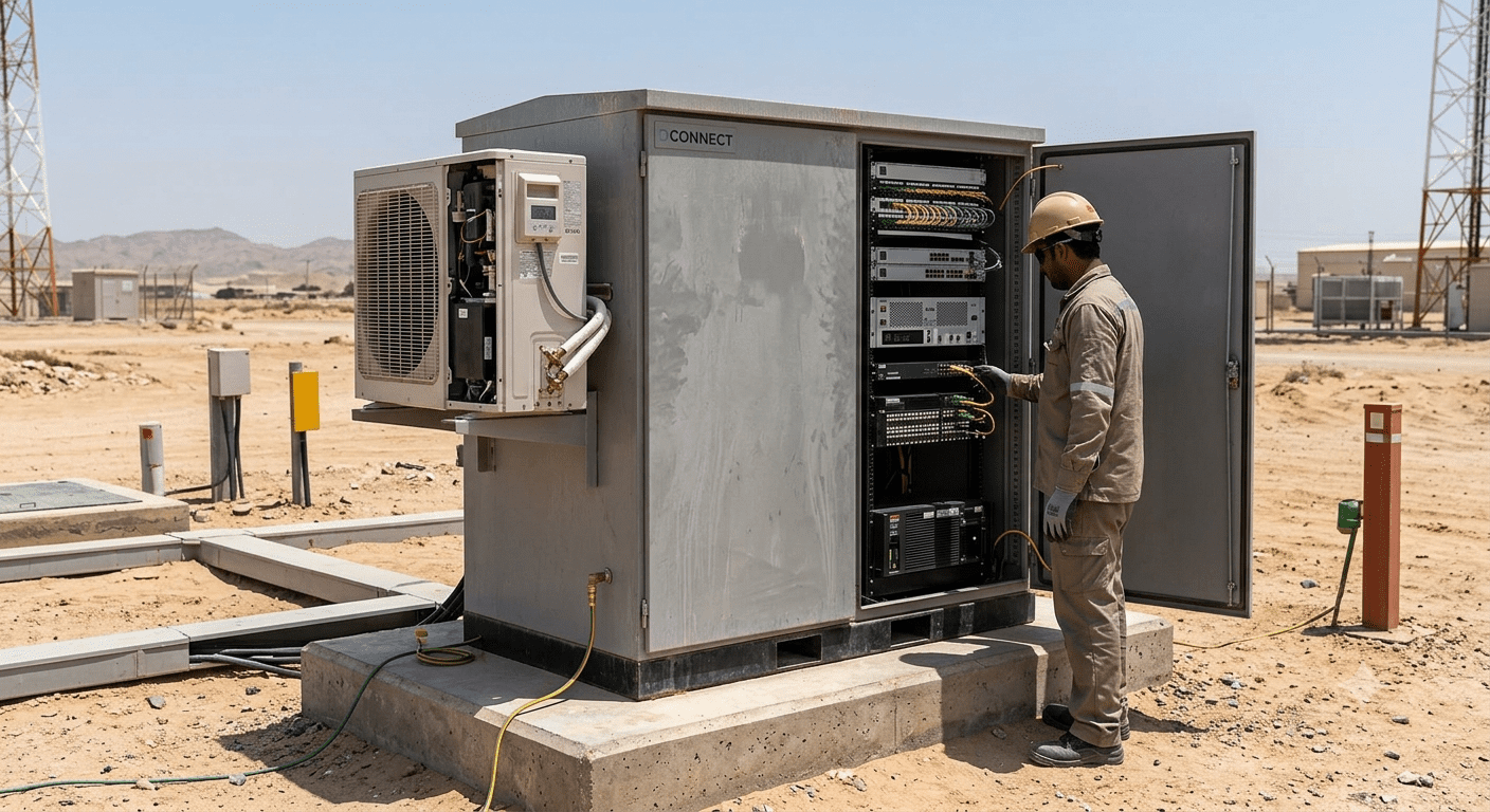 Outdoor Telecom Cabinet Cooling: How to Protect Network Equipment from Heat in the Gulf & Africa