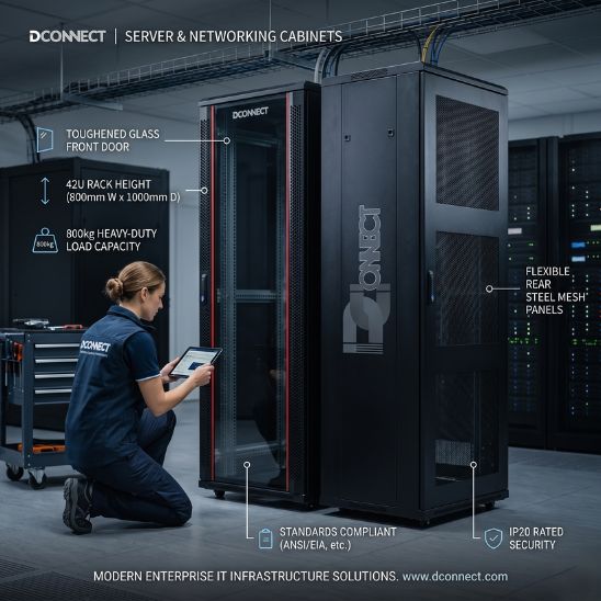 DConnect 42U Server Rack Cabinet 800x1000mm